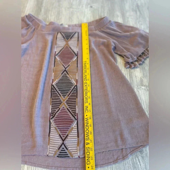 Knox Rose Top Womens Sz Med Purple Embroidered Southwestern Off Shoulder
Tassel - Picture 7 of 8